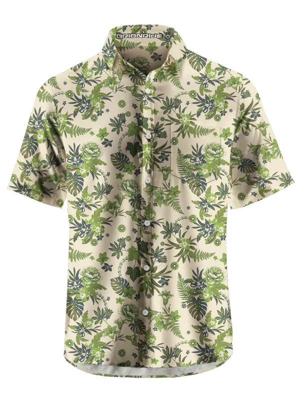 Orionride The Scent Of Summer Zipper Pockets Ultra Lightweight Short Sleeves Gravel Shirt sold by Orionride