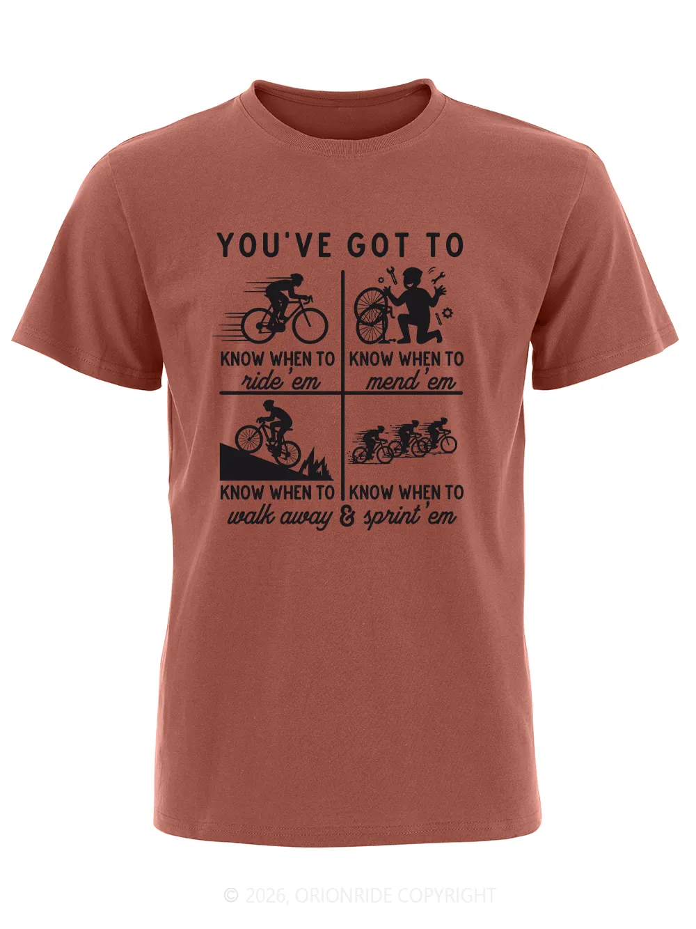 Orionride Cycling Rules Short Sleeves Bike T-Shirt sold by Orionride product image thumbnail 4