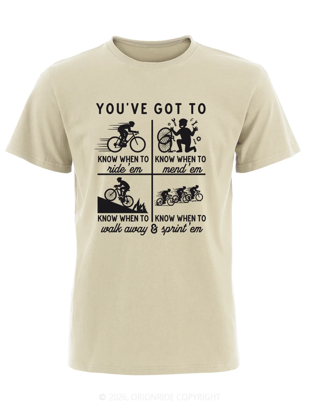 Orionride Cycling Rules Short Sleeves Bike T-Shirt sold by Orionride