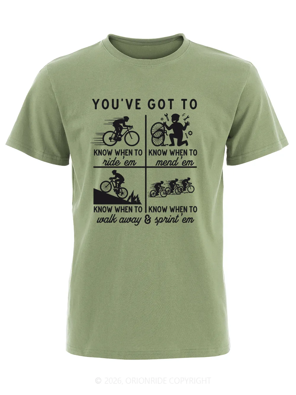 Orionride Cycling Rules Short Sleeves Bike T-Shirt sold by Orionride product image thumbnail 2