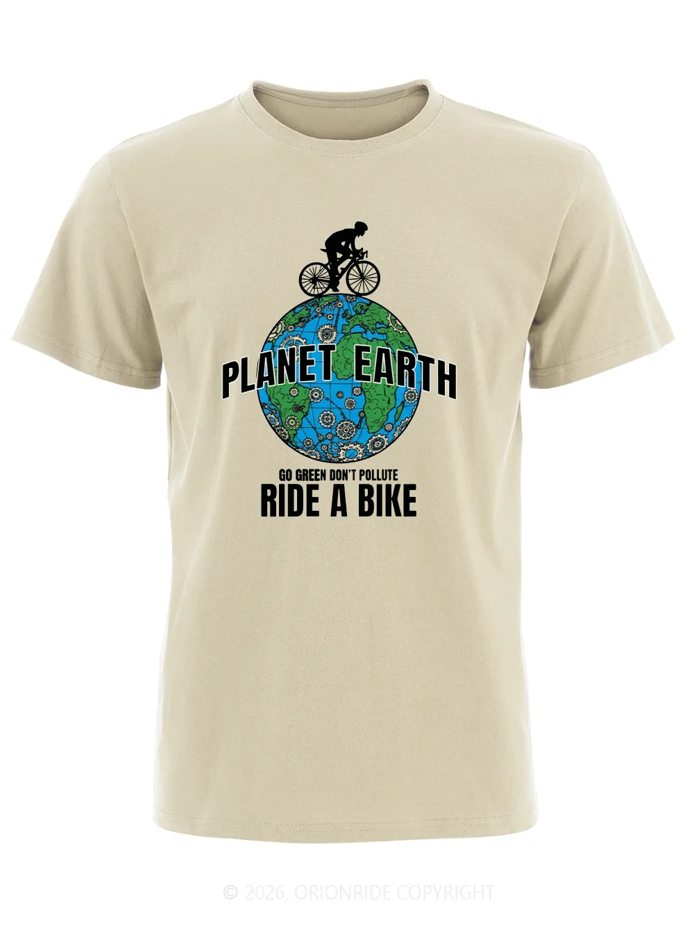 Orionride Go Green Don't Pollute Short Sleeves Bike T-Shirt sold by Orionride