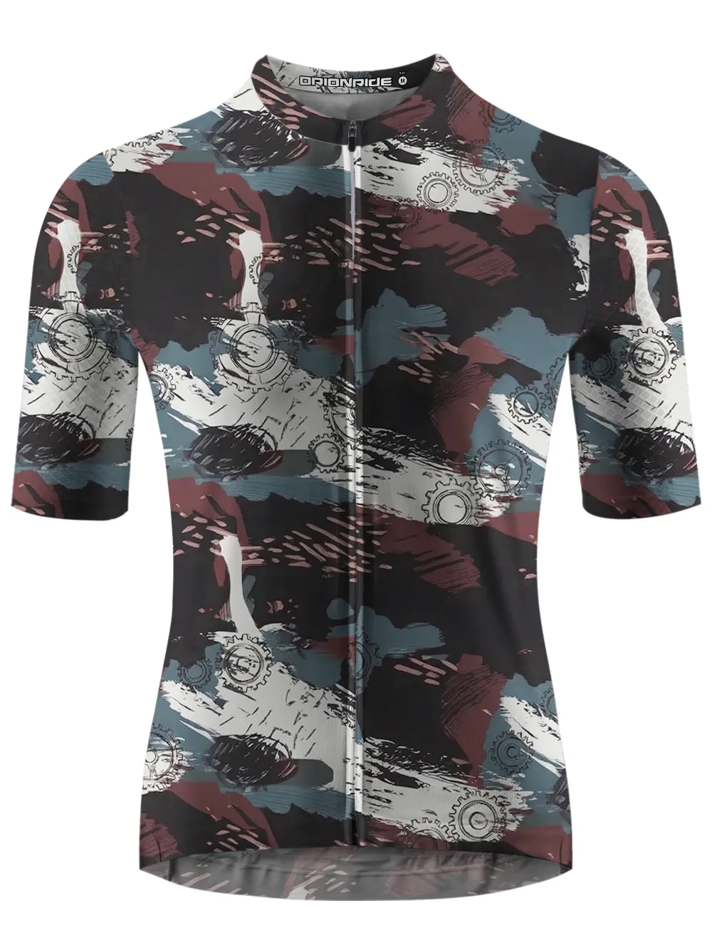 Orionride Leaves The Marks Of Gears Short Sleeves Cycling Jersey sold by Orionride