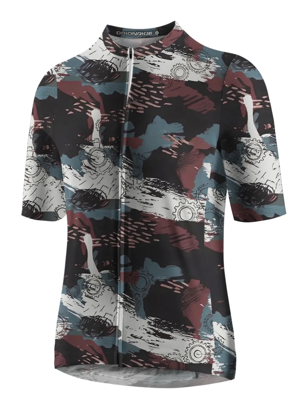 Orionride Leaves The Marks Of Gears Short Sleeves Cycling Jersey sold by Orionride product image thumbnail 2