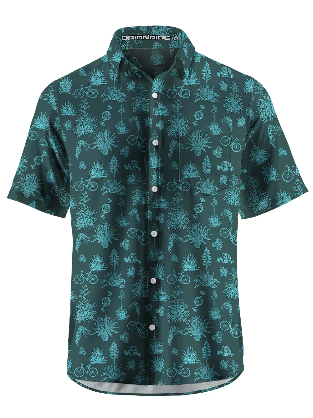 Orionride Agave Plant Zipper Pockets Ultra Lightweight Short Sleeves Gravel Shirt sold by Orionride