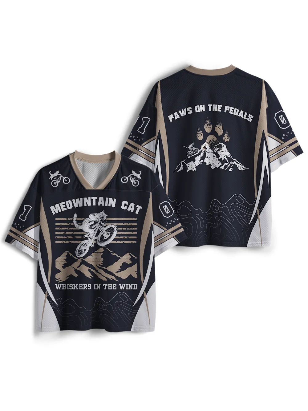 Orionride Meowntain Cat Mesh Jersey sold by Orionride product image thumbnail 2