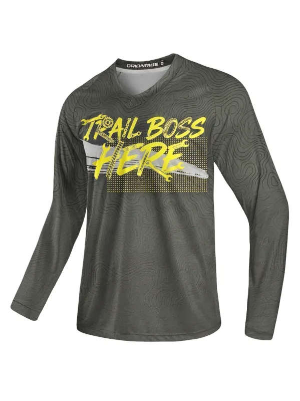 Orionride Trail Boss Here Long Sleeve Downhill Jersey made by Orionride