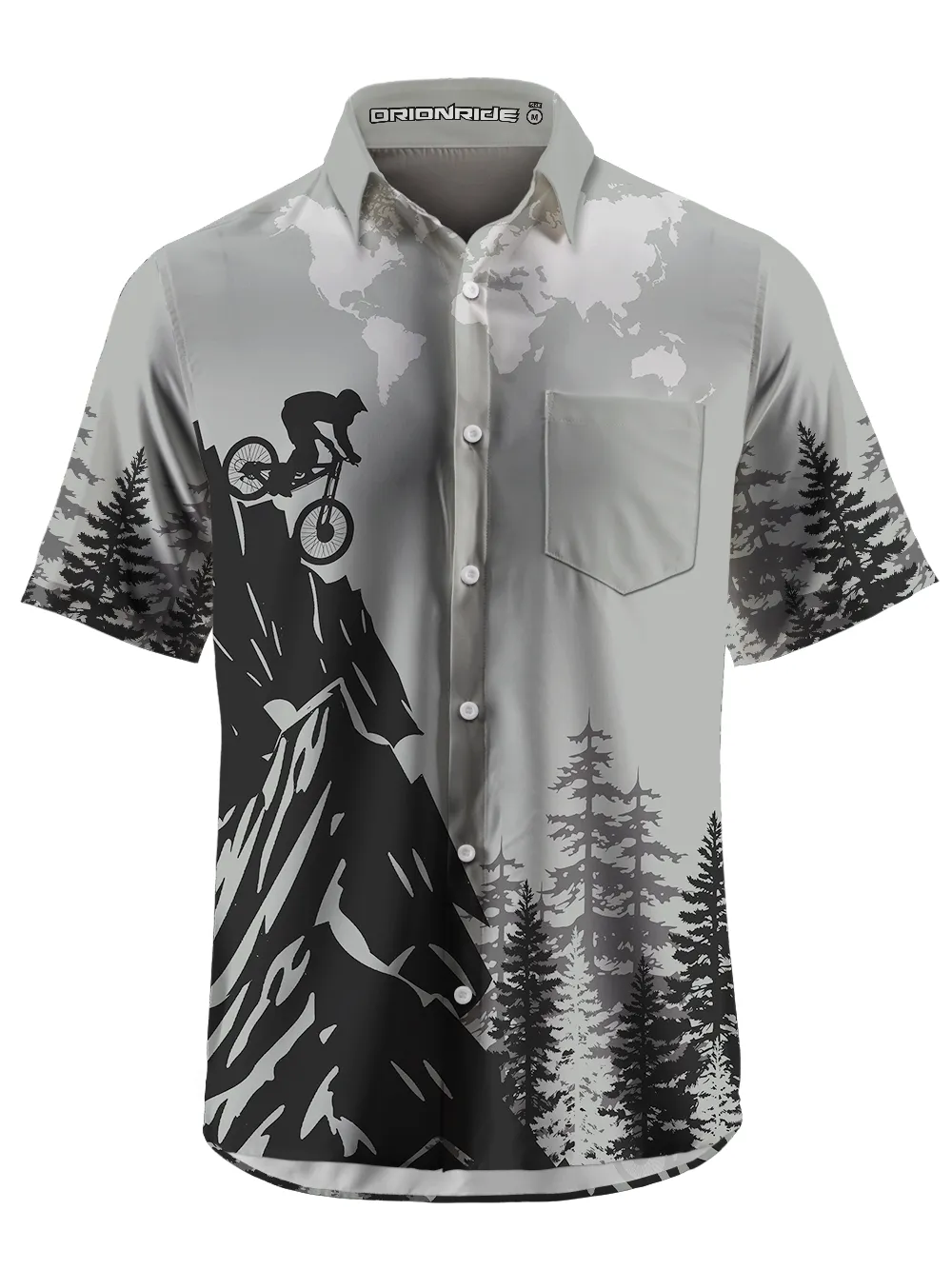 Orionride Downhill Sprint Zipper Pockets Ultra Lightweight Short Sleeves Gravel Shirt sold by Orionride
