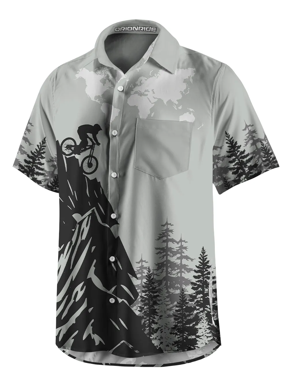 Orionride Downhill Sprint Zipper Pockets Ultra Lightweight Short Sleeves Gravel Shirt sold by Orionride product image thumbnail 3