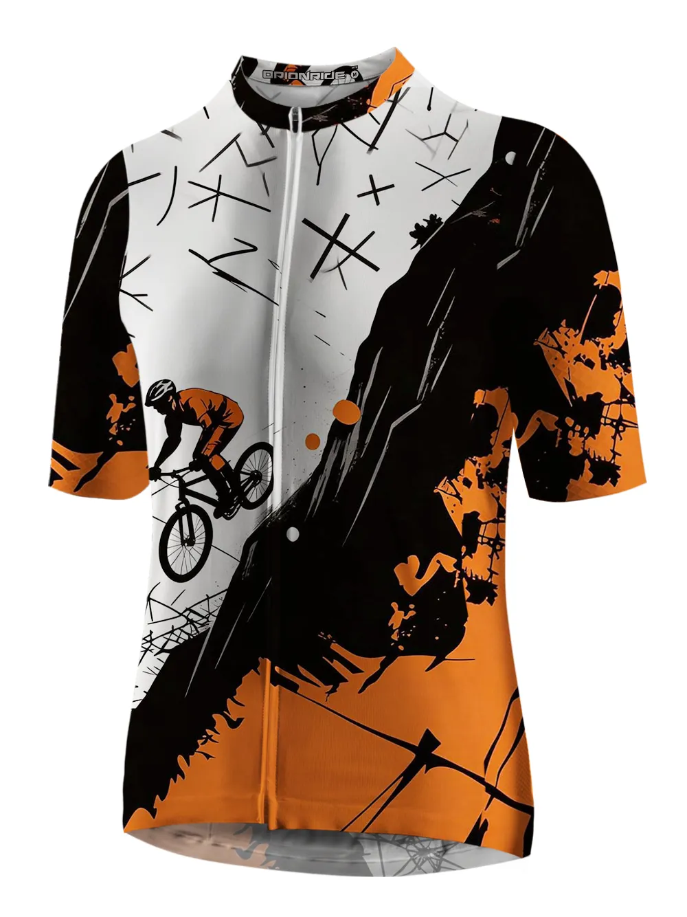 Orionride Rushing Down The Hillside Short Sleeves Cycling Jersey sold by Orionride product image thumbnail 2