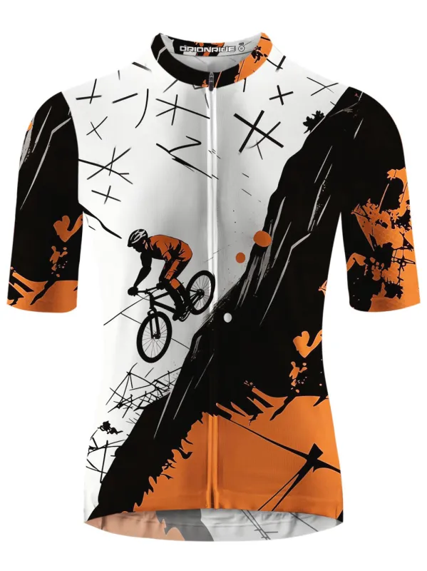 Orionride Rushing Down The Hillside Short Sleeves Cycling Jersey made by Orionride