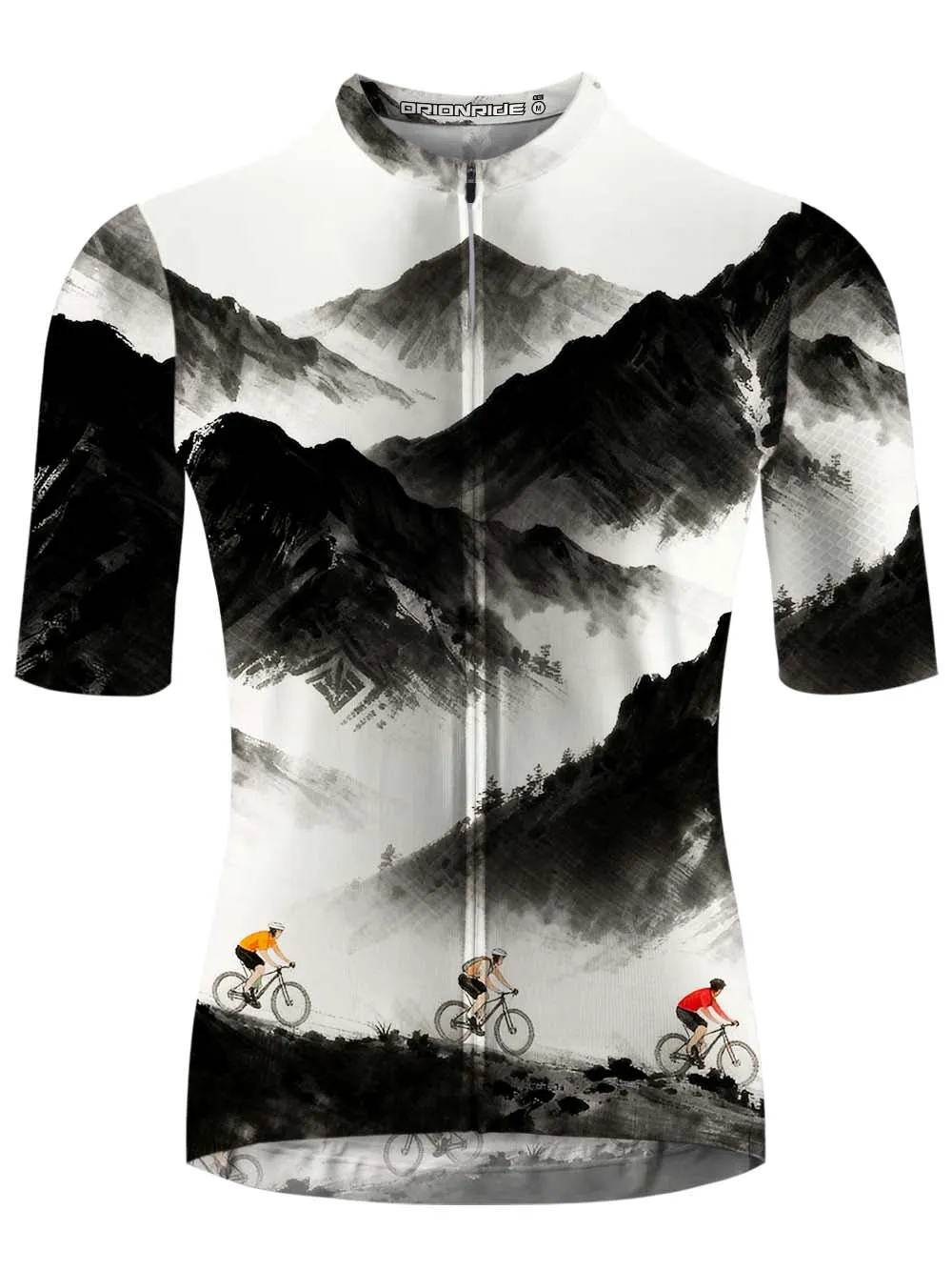 Orionride Ink Painting Mountains Short Sleeves Cycling Jersey sold by Orionride