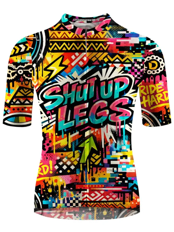 Orionride Shut Up Legs Short Sleeves Cycling Jersey made by Orionride