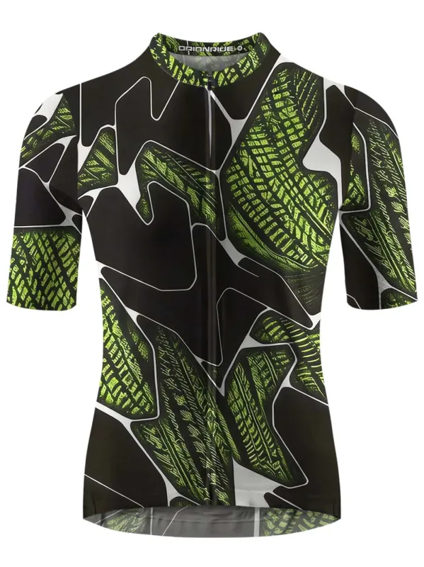 Orionride Dividing Tire Tracks Short Sleeves Cycling Jersey made by Orionride