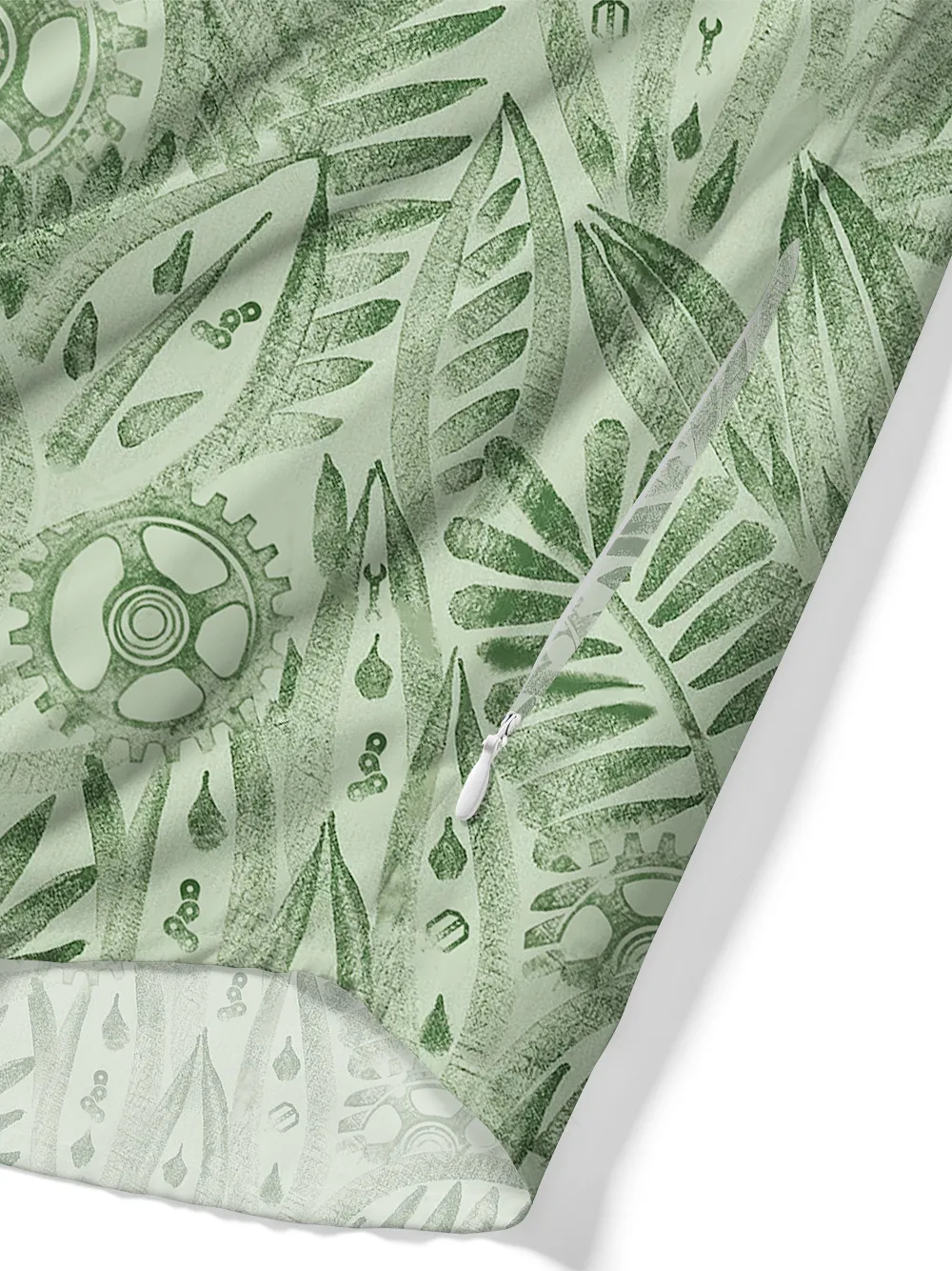 Orionride Fresh Leaves Zipper Pockets Ultra Lightweight Short Sleeves Gravel Shirt sold by Orionride product image thumbnail 5