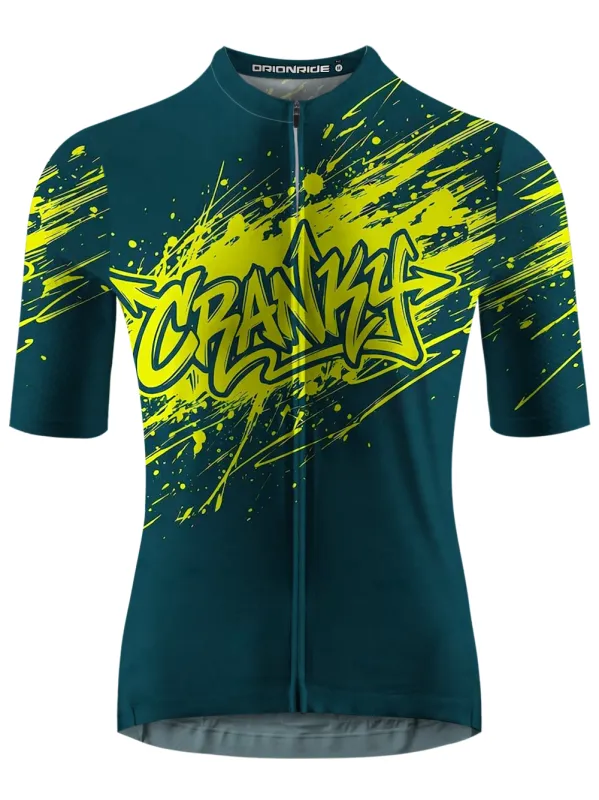 Orionride Artistic Ink Splash Short Sleeves Cycling Jersey made by Orionride