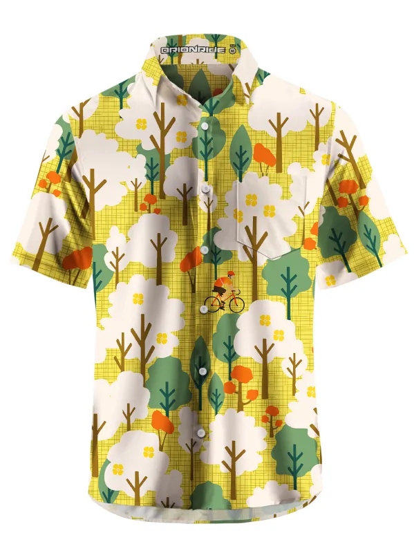 Orionride Forest Rendezvous Zipper Pockets Ultra Lightweight Short Sleeves Gravel Shirt made by Orionride