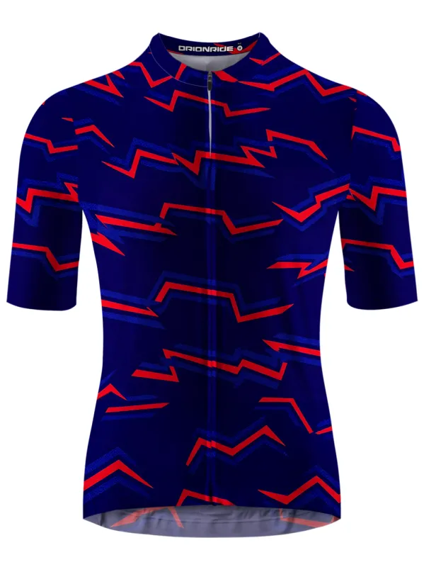 Orionride Winding Lines Short Sleeves Cycling Jersey made by Orionride