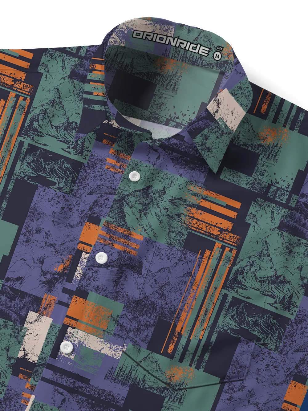 Orionride Recalling Cycling Scenes Zipper Pockets Ultra Lightweight Short Sleeves Gravel Shirt sold by Orionride product image thumbnail 4