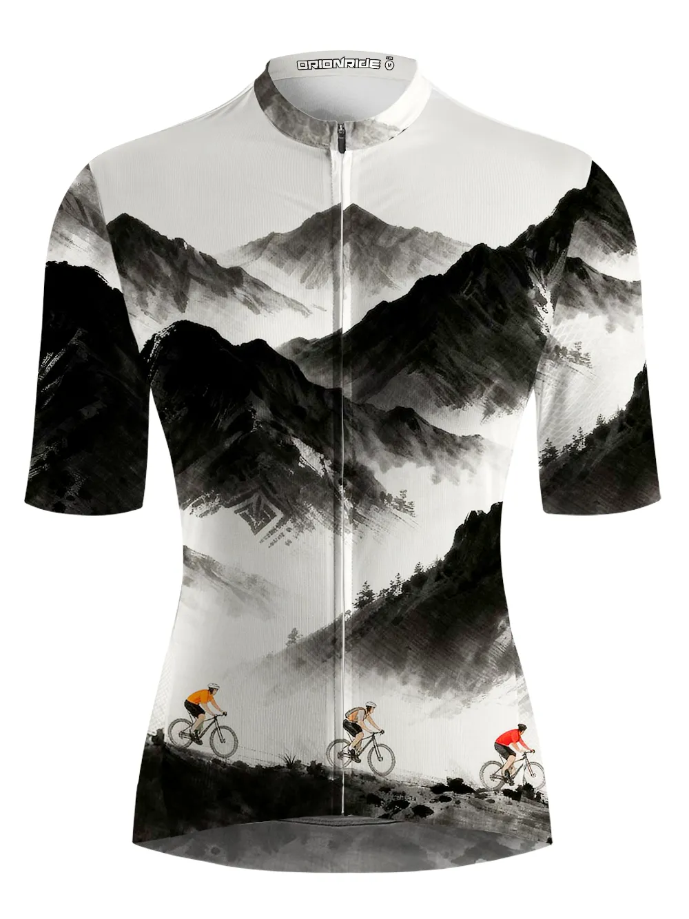 Orionride Ink Painting Mountains Short Sleeves Women's Jersey sold by Orionride