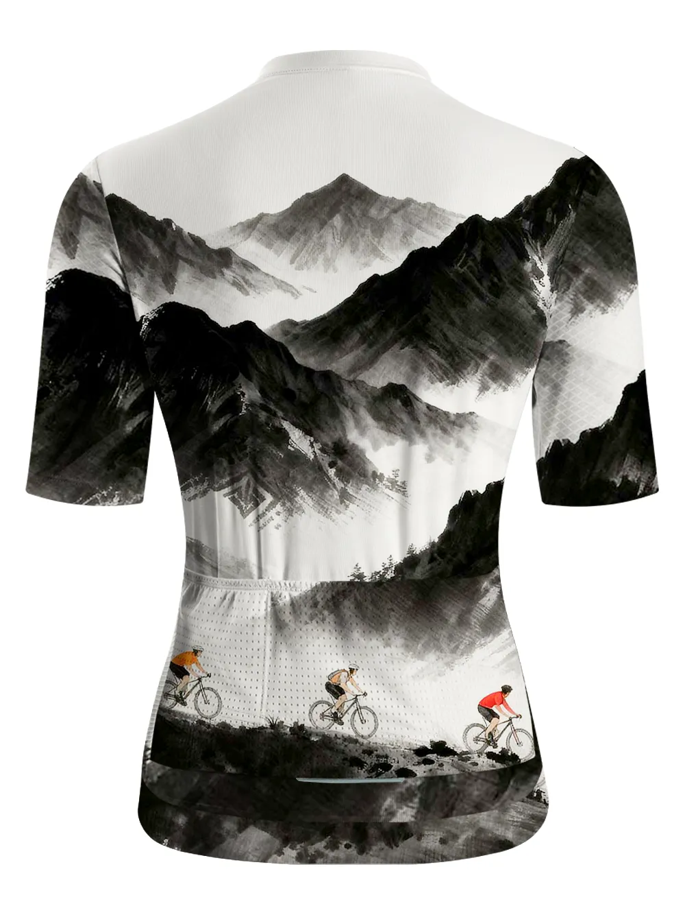 Orionride Ink Painting Mountains Short Sleeves Women's Jersey sold by Orionride product image thumbnail 3