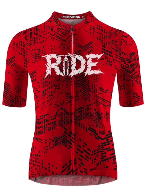 Orionride City Neon Lights Short Sleeves Cycling Jersey made by Orionride