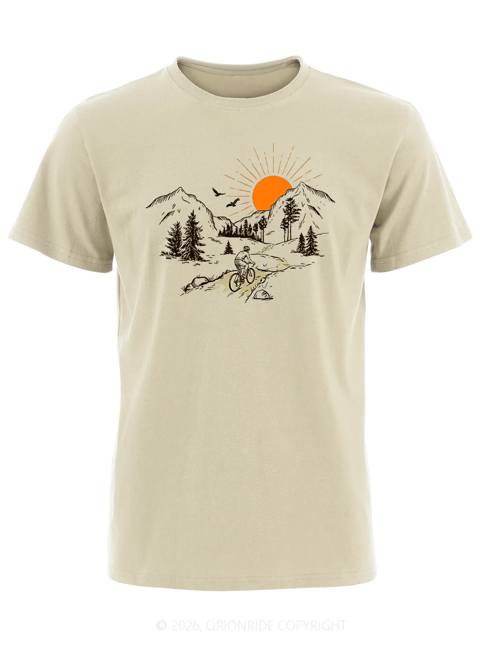 Orionride Mountain and Wilderness Trip Short Sleeves Bike T-Shirt sold by Orionride