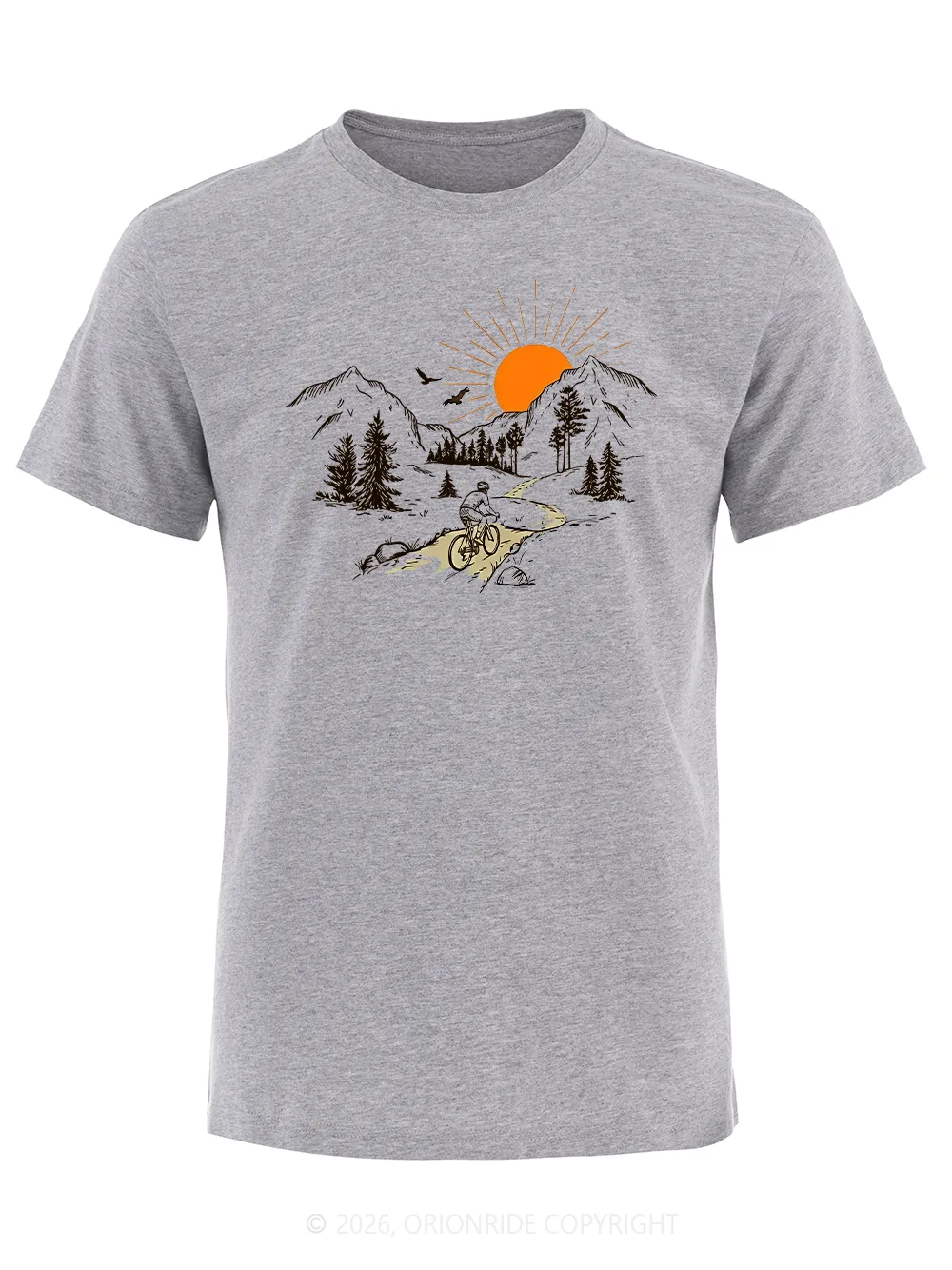 Orionride Mountain and Wilderness Trip Short Sleeves Bike T-Shirt sold by Orionride product image thumbnail 4