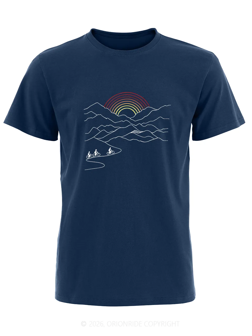 Orionride Rising Sun Short Sleeves Bike T-Shirt sold by Orionride product image thumbnail 3