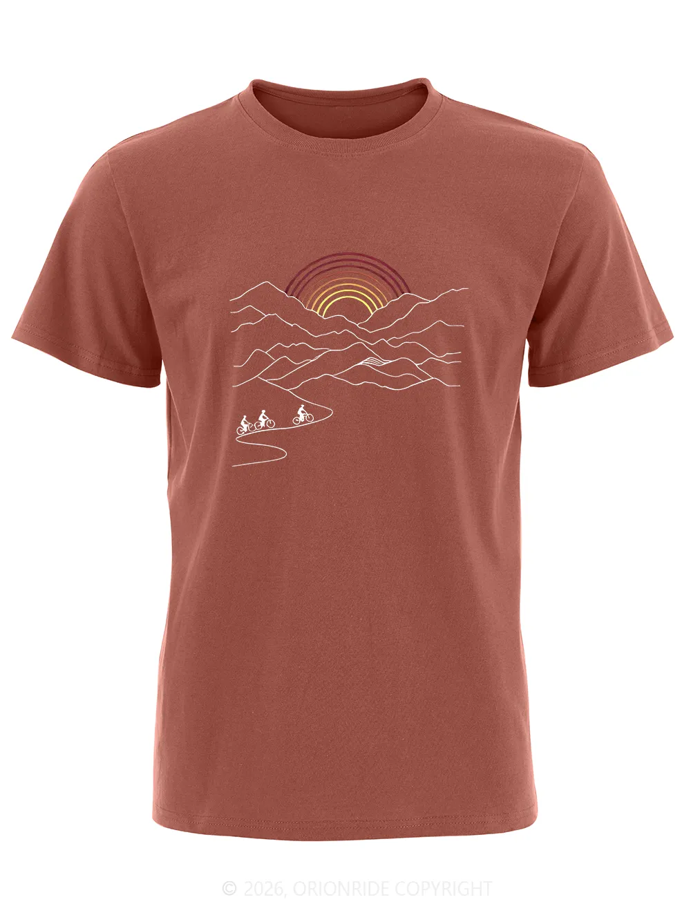 Orionride Rising Sun Short Sleeves Bike T-Shirt sold by Orionride product image thumbnail 5