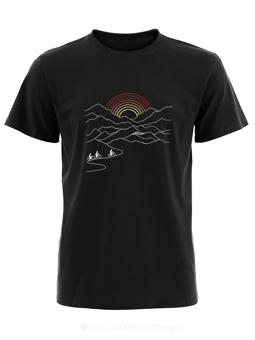 Orionride Rising Sun Short Sleeves Bike T-Shirt sold by Orionride product image thumbnail 2