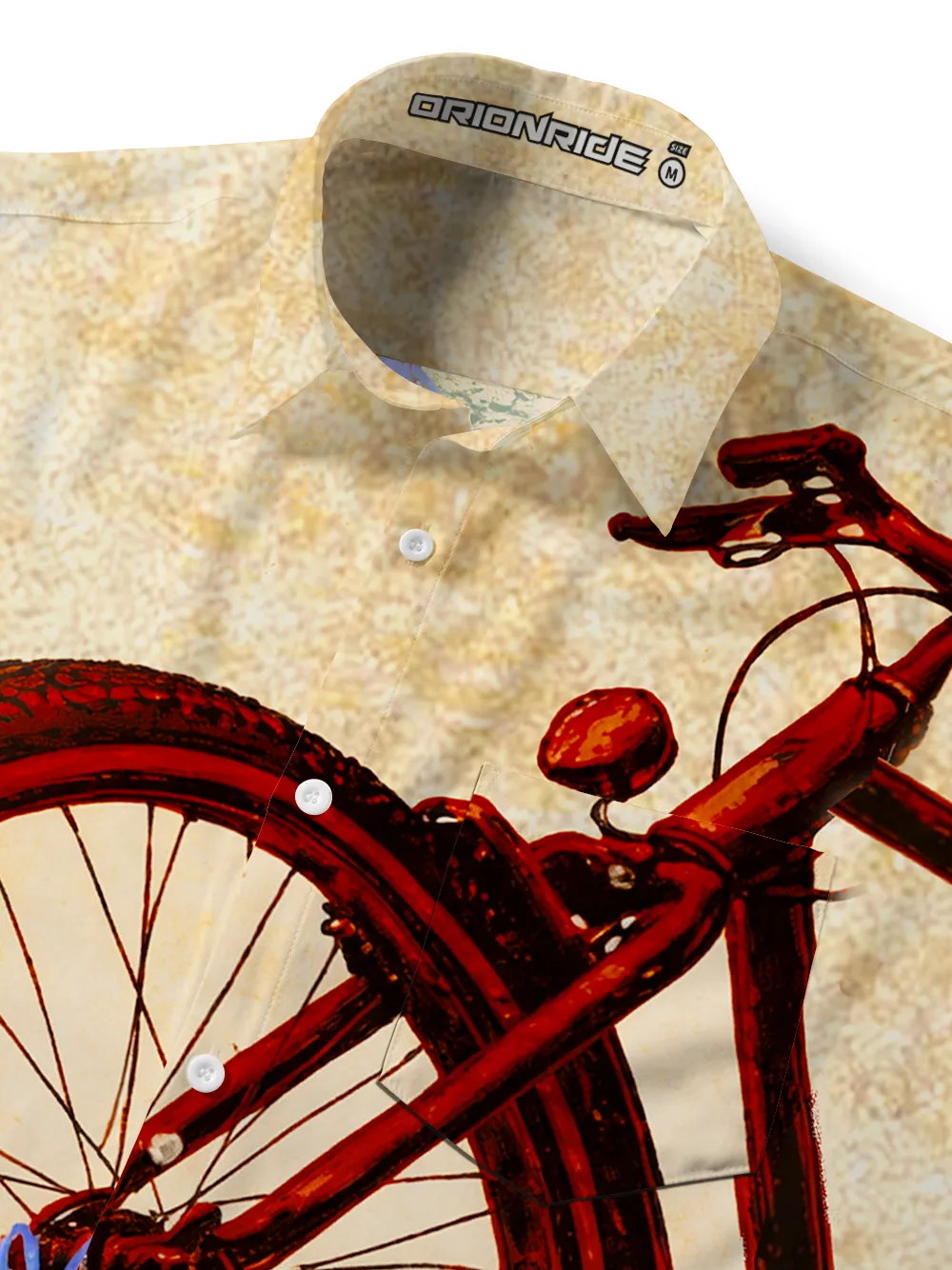 Orionride Bicycles On The Roadside Zipper Pockets Ultra Lightweight Short Sleeves Gravel Shirt sold by Orionride product image thumbnail 4