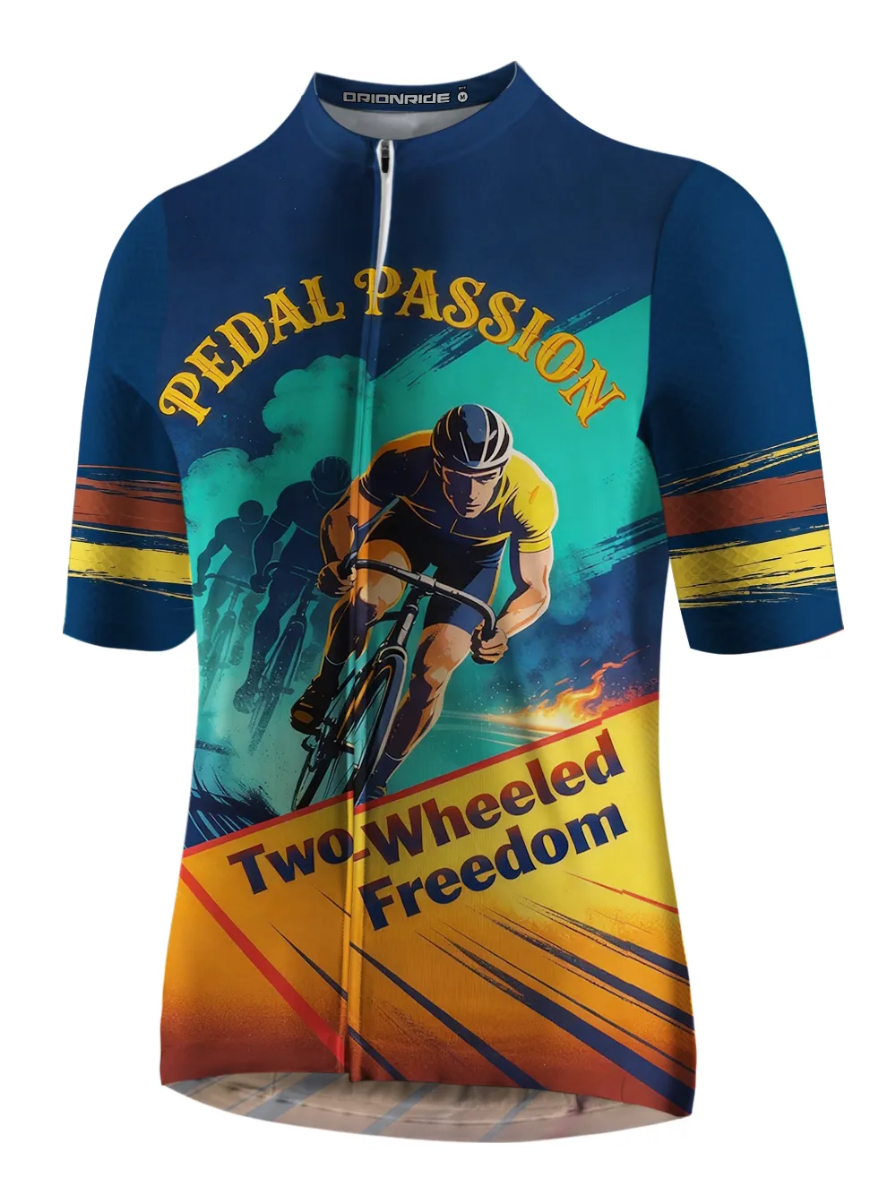 Orionride Pedal Passion Short Sleeves Cycling Jersey sold by Orionride product image thumbnail 2