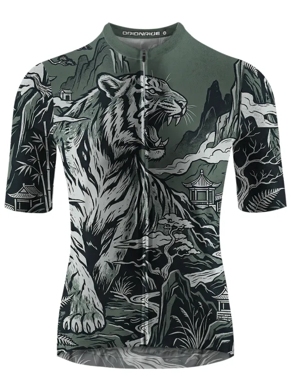 Orionride Roaring Tiger Short Sleeves Cycling Jersey made by Orionride