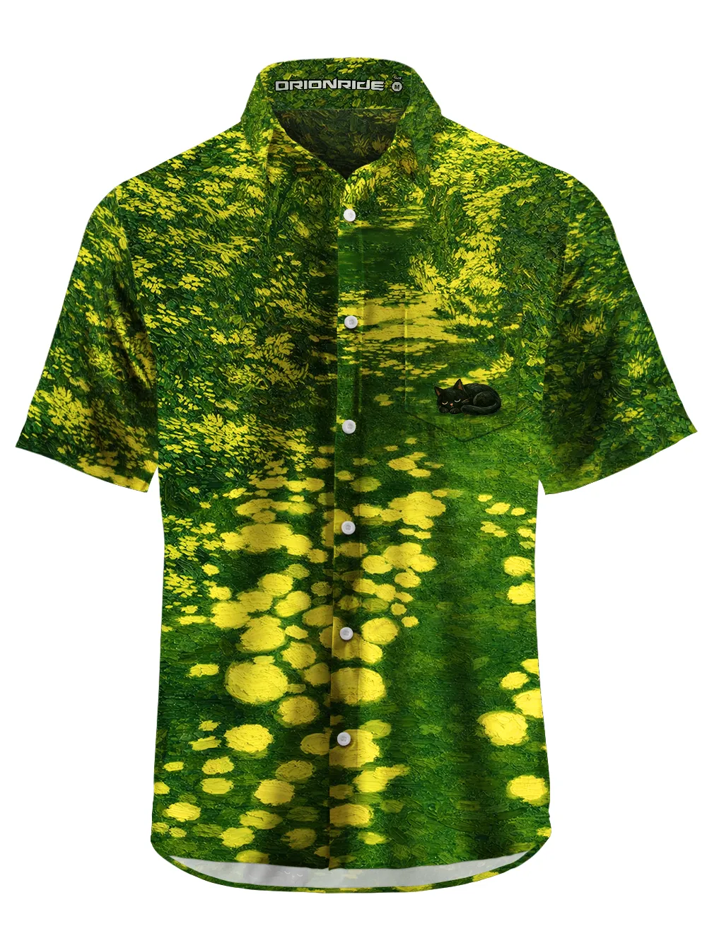 Orionride Sun Dappled Summer Zipper Pockets Ultra Lightweight Short Sleeves Gravel Shirt sold by Orionride