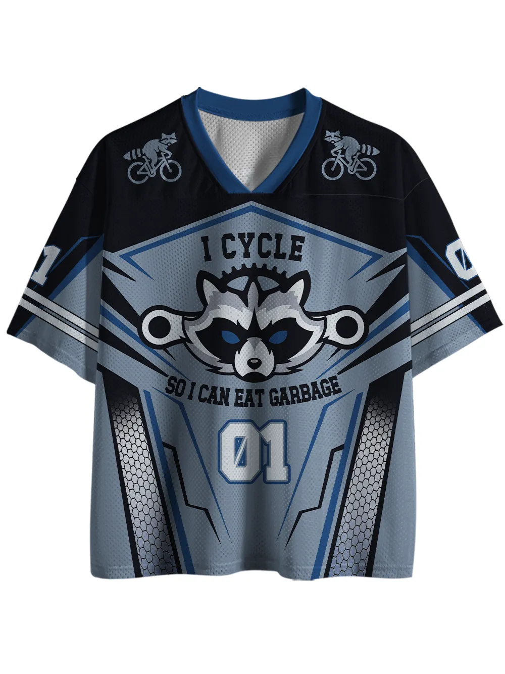 Orionride Fierce Raccoon Mesh Jersey sold by Orionride