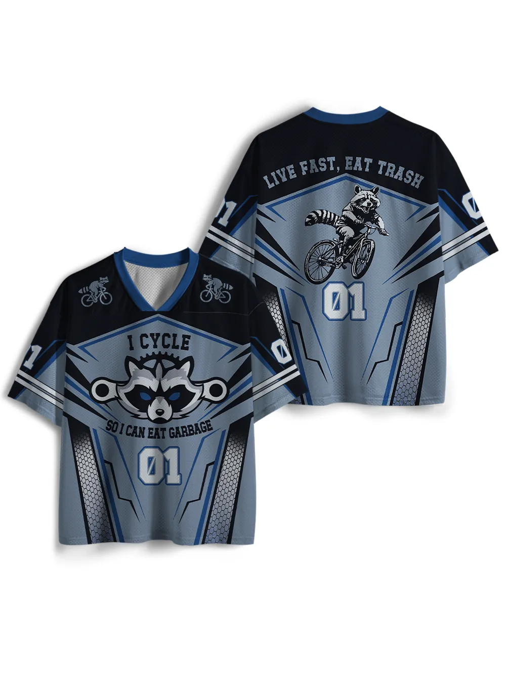 Orionride Fierce Raccoon Mesh Jersey sold by Orionride product image thumbnail 3