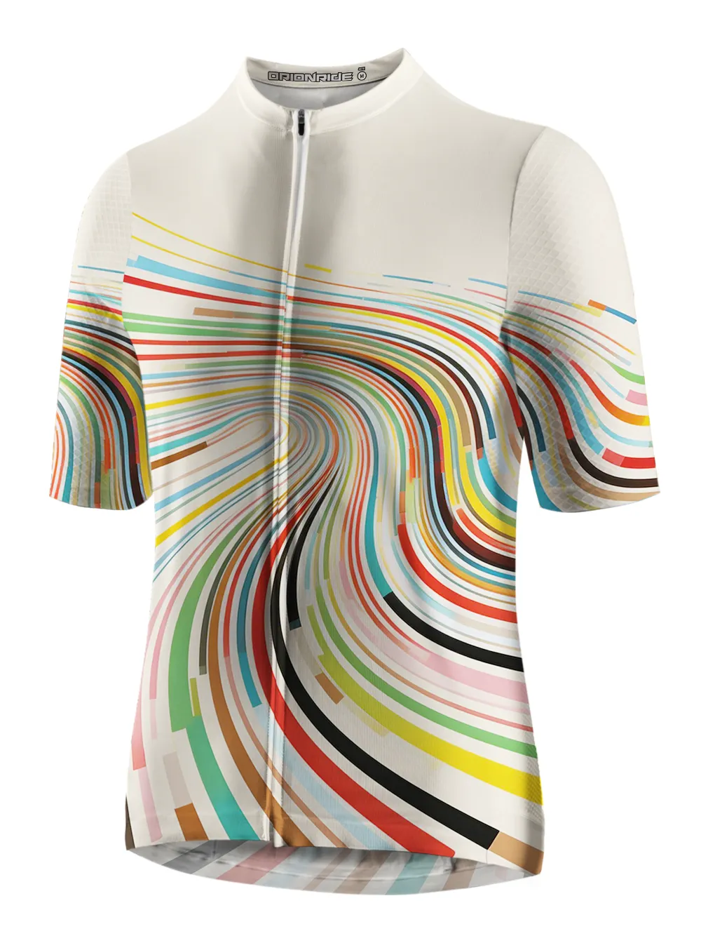 Orionride Abstract Colorful Lines Short Sleeves Cycling Jersey sold by Orionride product image thumbnail 2