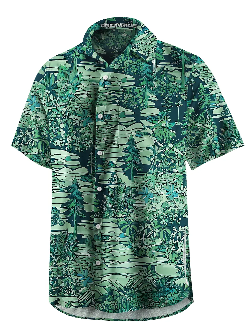 Orionride Wandering Through The Woods Zipper Pockets Ultra Lightweight Short Sleeves Gravel Shirt sold by Orionride product image thumbnail 2