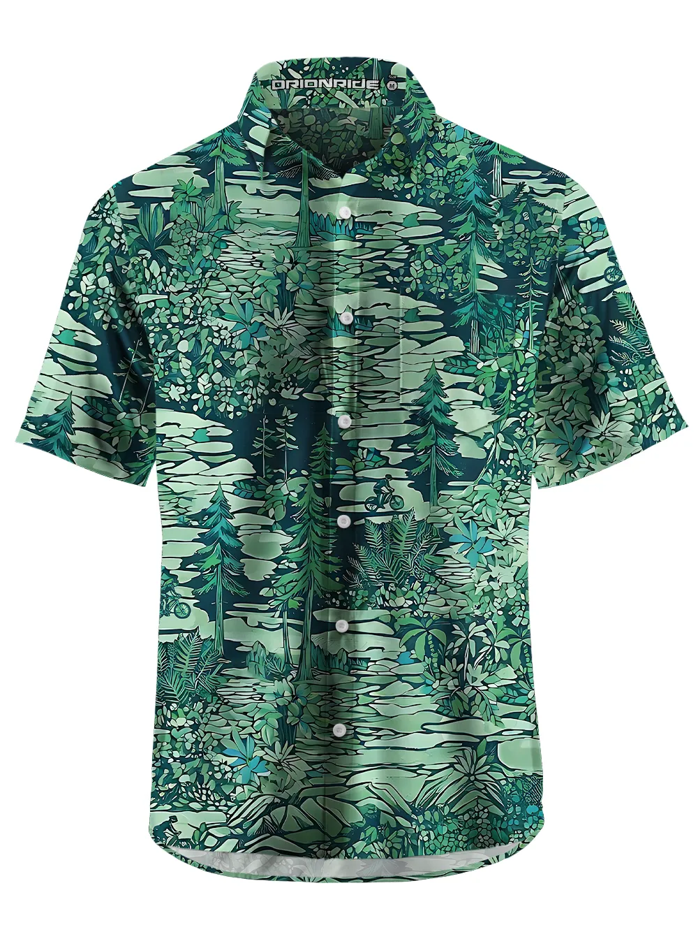 Orionride Wandering Through The Woods Zipper Pockets Ultra Lightweight Short Sleeves Gravel Shirt sold by Orionride