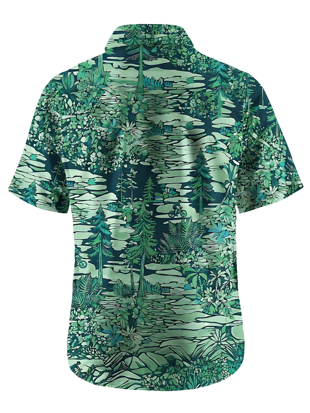 Orionride Wandering Through The Woods Zipper Pockets Ultra Lightweight Short Sleeves Gravel Shirt sold by Orionride product image thumbnail 3