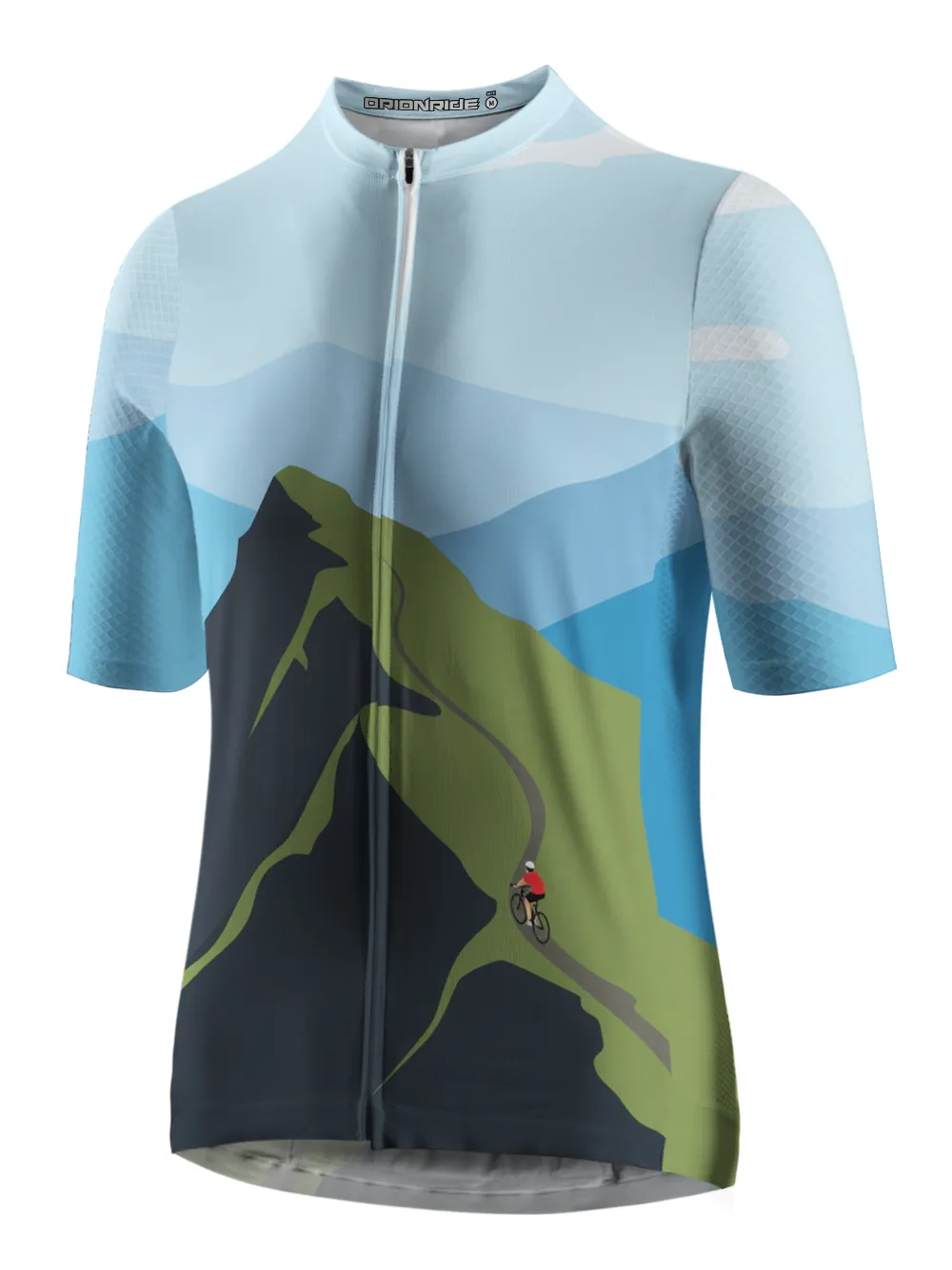 Orionride Riding Uphill Short Sleeves Cycling Jersey sold by Orionride product image thumbnail 2