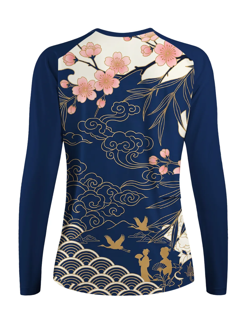 Orionride Peach Blossoms Women's Quick Dry Downhill Jersey sold by Orionride product image thumbnail 3