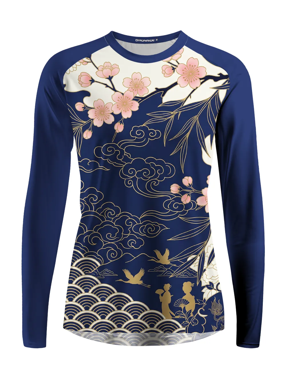 Orionride Peach Blossoms Women's Quick Dry Downhill Jersey sold by Orionride product image thumbnail 2