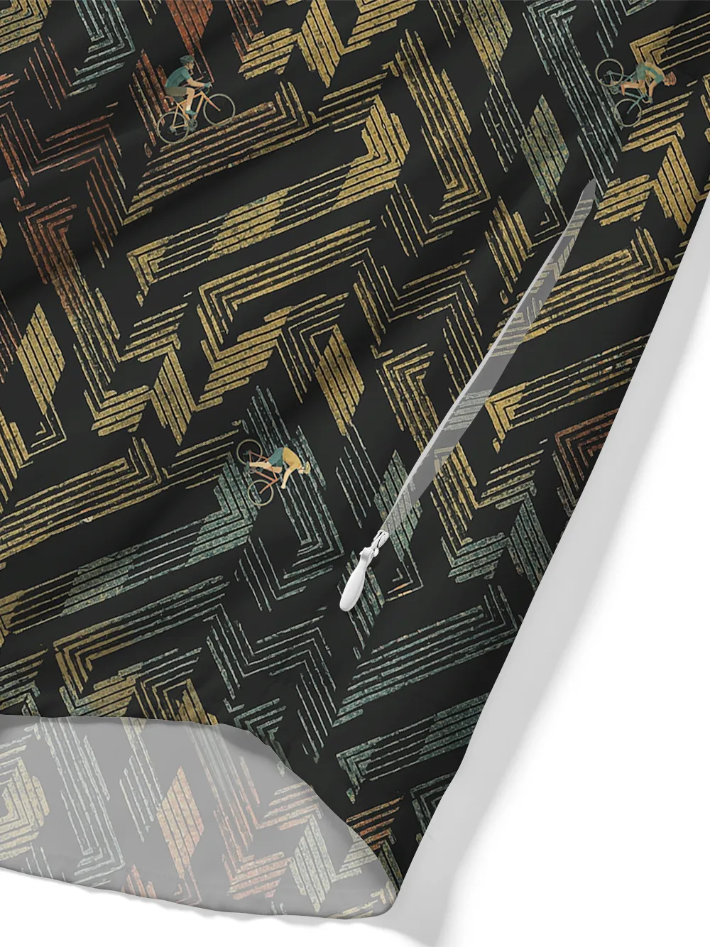 Orionride Striped Maze Zipper Pockets Ultra Lightweight Short Sleeves Gravel Shirt sold by Orionride product image thumbnail 5