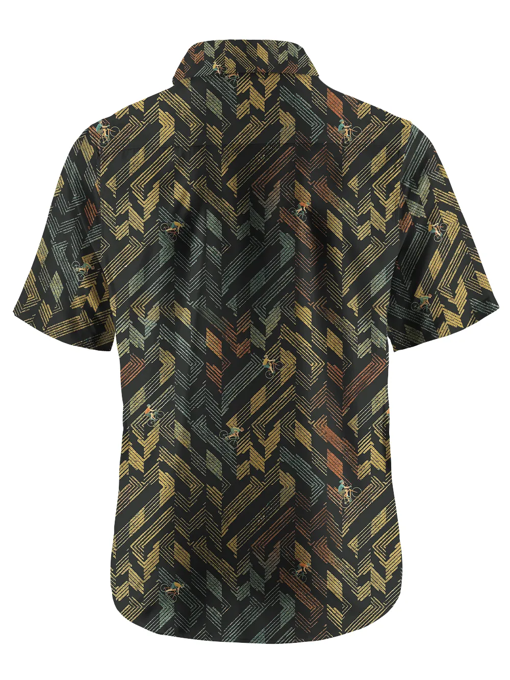 Orionride Striped Maze Zipper Pockets Ultra Lightweight Short Sleeves Gravel Shirt sold by Orionride product image thumbnail 3