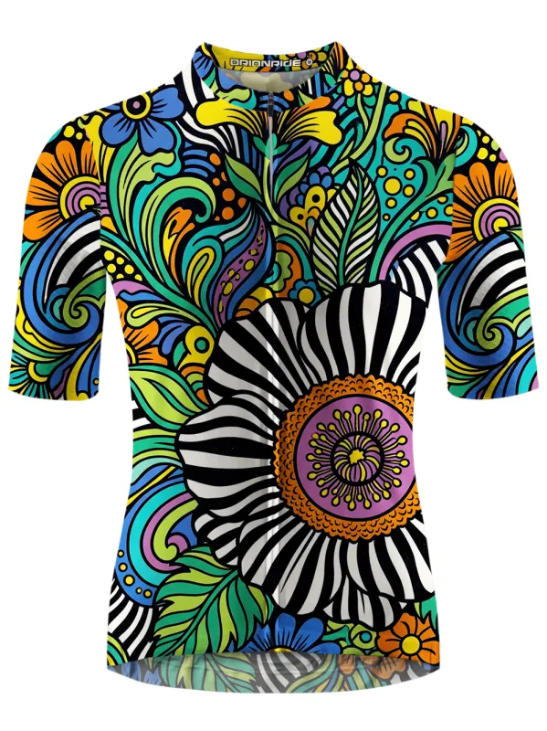 Orionride Graffiti Plants Short Sleeves Cycling Jersey made by Orionride