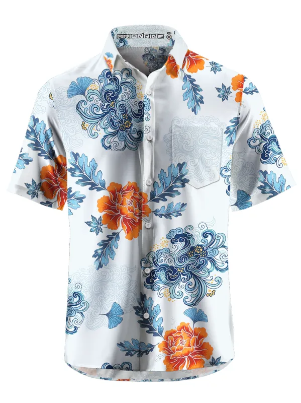 Orionride Charming Garden Zipper Pockets Ultra Lightweight Short Sleeves Gravel Shirt made by Orionride