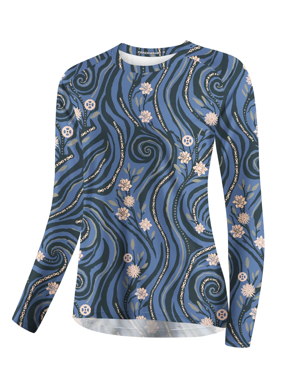 Orionride Chain Vine Flowers Women's Quick Dry Downhill Jersey sold by Orionride