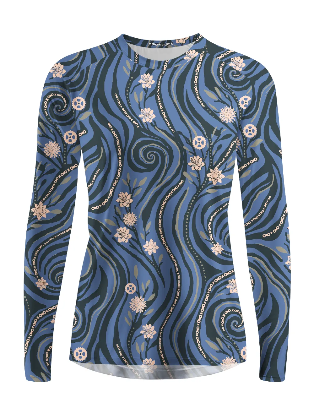 Orionride Chain Vine Flowers Women's Quick Dry Downhill Jersey sold by Orionride product image thumbnail 2