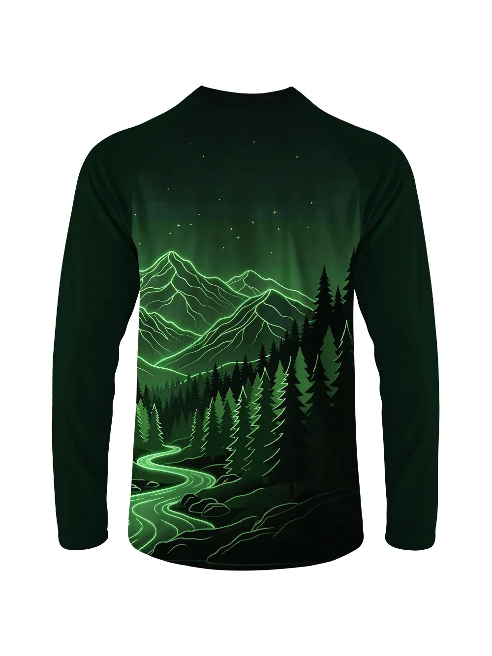 Orionride Green Forest Long Sleeve Downhill Jersey sold by Orionride product image thumbnail 3